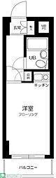 ライオンズプラザ鶴見中央 ワンルームの間取図画像