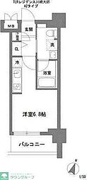 TLRレジデンス川崎大師 ワンルームの間取図画像