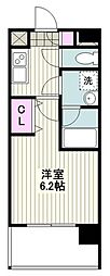 グランド・ガーラ川崎西口 1Kの間取図画像