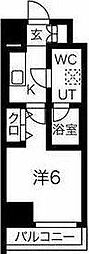 スパシエフェリーチェ川崎 1Kの間取図画像