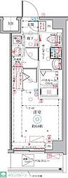 クレヴィスタ横浜矢向 1Kの間取図画像