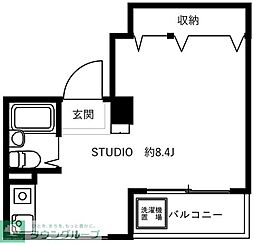 第2三誠ビル ワンルームの間取図画像