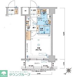 LIVCITY横濱ヒルサイドテラス 1Kの間取図画像