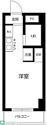 スカイコート川崎2 ワンルームの間取図画像