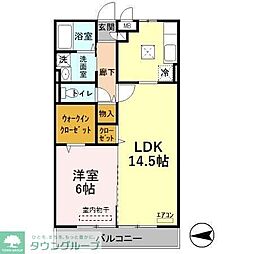 レジデンスSK 1LDKの間取図画像