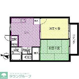 メゾンオグチ 2DKの間取図画像