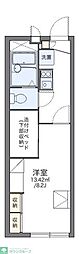 レオパレスMINE2 1Kの間取図画像