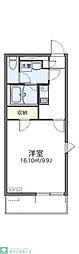 レオネクストKORAKU3 1Kの間取図画像
