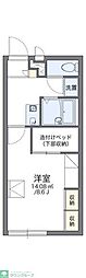 レオパレス栗橋2 1Kの間取図画像
