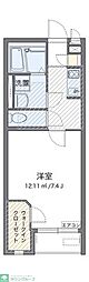 レオネクストコーポ地純 1Kの間取図画像
