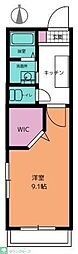 フレア大門 1Kの間取図画像