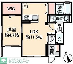 SANCTBELLE COURT 1LDKの間取図画像