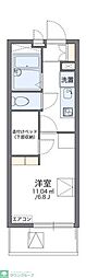 レオパレスラボール2 1Kの間取図画像