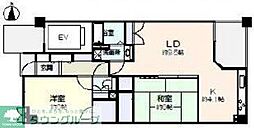 サーパス与野本町第2 2LDKの間取図画像