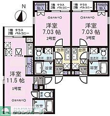 物件の間取り