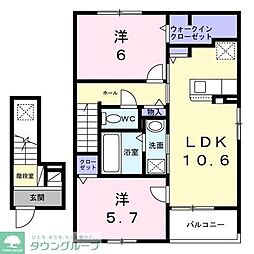 ソラーナ ユーユー 2LDKの間取図画像