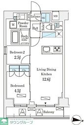 間取図画像 2LDK