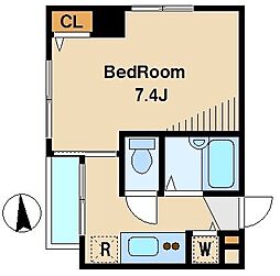フェニックス高円寺伍番館 3階1Kの間取り