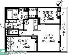 物件の間取り