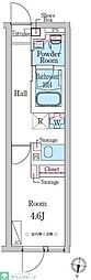 DUOMAISON笹塚 1Kの間取図画像
