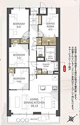 ライオンズマンション京成大久保第2 4LDKの間取図画像