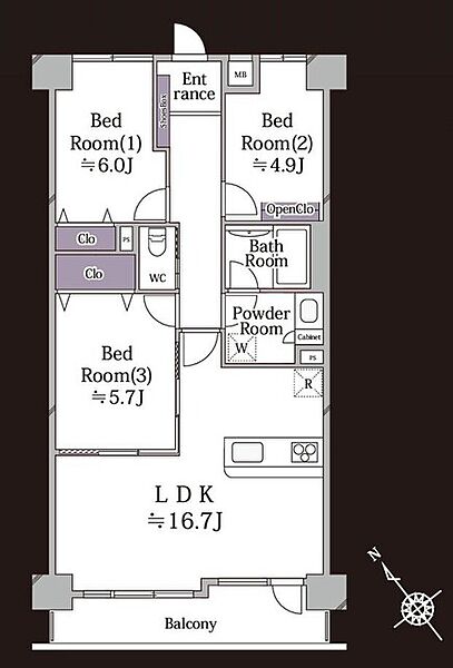 間取りを拡大表示