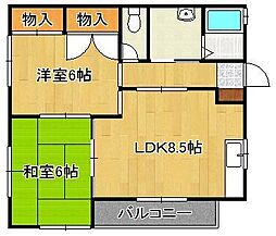 コーポ梶原 2階/-