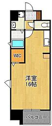 アクシオ三萩野2 ワンルームの間取図画像