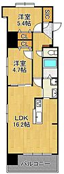 アースコートY,sシティ片野新町 2LDKの間取図画像