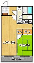 パルメゾン重住  ｜ 福岡県北九州市小倉北区重住3丁目（賃貸マンション1LDK・2階・41.85㎡） その2