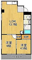 MOON片野  ｜ 福岡県北九州市小倉北区片野4丁目（賃貸マンション2LDK・6階・44.02㎡） その2