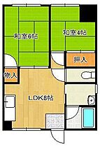 マンショーン勝之  ｜ 福岡県北九州市小倉北区片野3丁目（賃貸マンション2LDK・6階・51.00㎡） その2