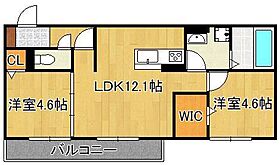 Claire court  ｜ 福岡県北九州市小倉北区大畠3丁目（賃貸アパート2LDK・3階・50.19㎡） その2