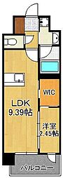 プレジデンス ざ 三萩野 1LDKの間取図画像