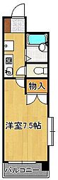 プレアール明和町 1Kの間取図画像
