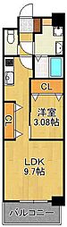 エルザグランツ黄金 1LDKの間取図画像