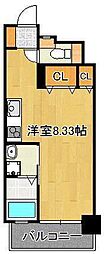 内山足立ビル ワンルームの間取図画像