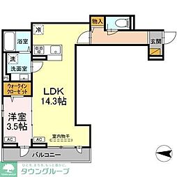 間取図画像 1LDK