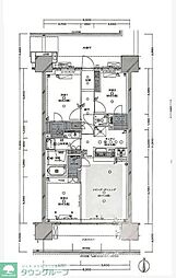 オーベル東陽町ファインレジデンス 3LDKの間取図画像