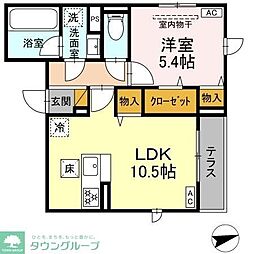 D-Sereno 1LDKの間取図画像