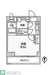 ALTERNAKIKUKAWA2 1Kの間取図画像