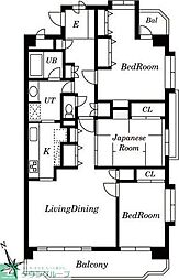 LEO拾八番館 3LDKの間取図画像