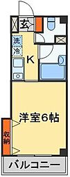 スマート津田沼ツインビルA 1Kの間取図画像