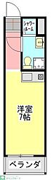 M&M津田沼 ワンルームの間取図画像