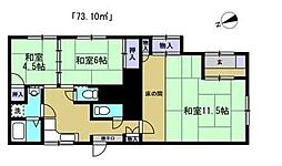 海神フォーラム椎野 3DKの間取図画像