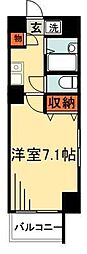 本八幡MAIRIE 1Kの間取図画像