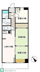 シャトルグランディ 3LDKの間取図画像