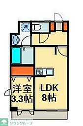 アメニティ市川NEXT 1LDKの間取図画像