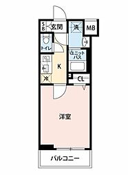 GENOVIA青砥II 1Kの間取図画像