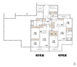 浦安市堀江4丁目マンション 2LDKの間取図画像